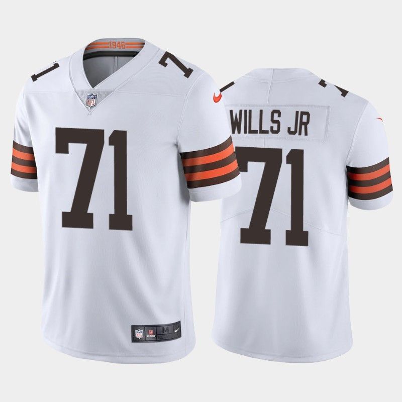 Men Cleveland Browns #71 Jedrick Wills Jr Nike White Player Game NFL Jersey